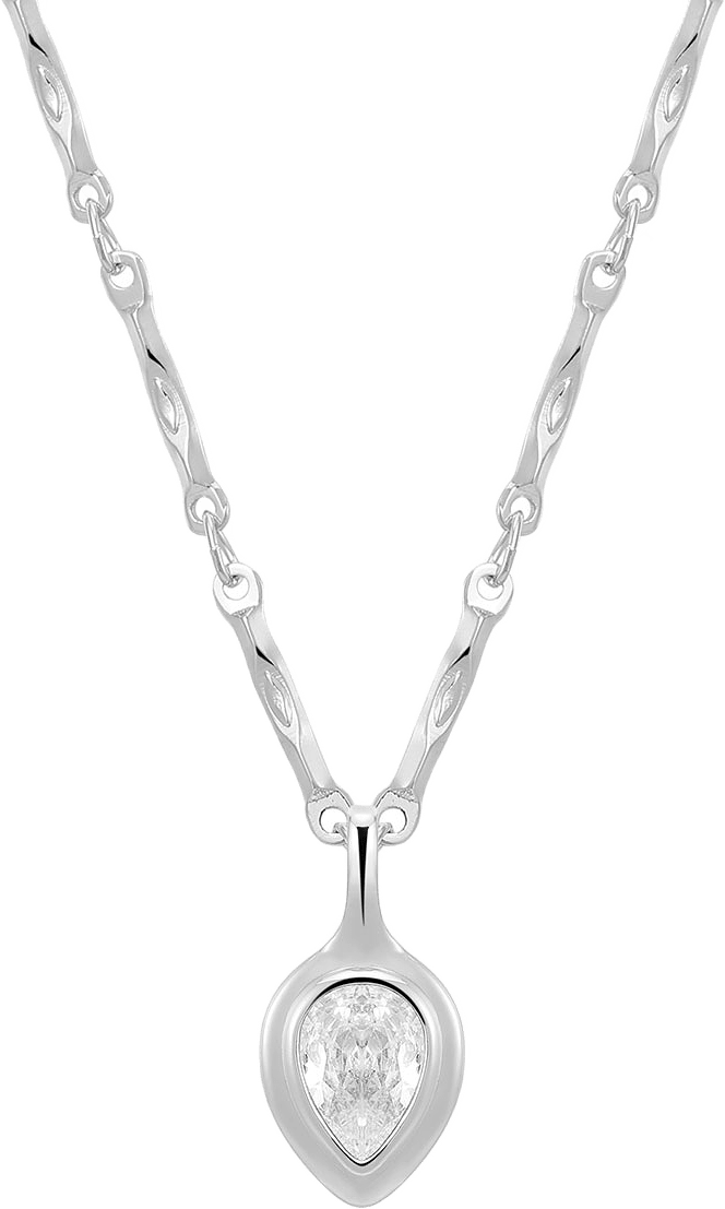 The Pear Double Charm Necklace