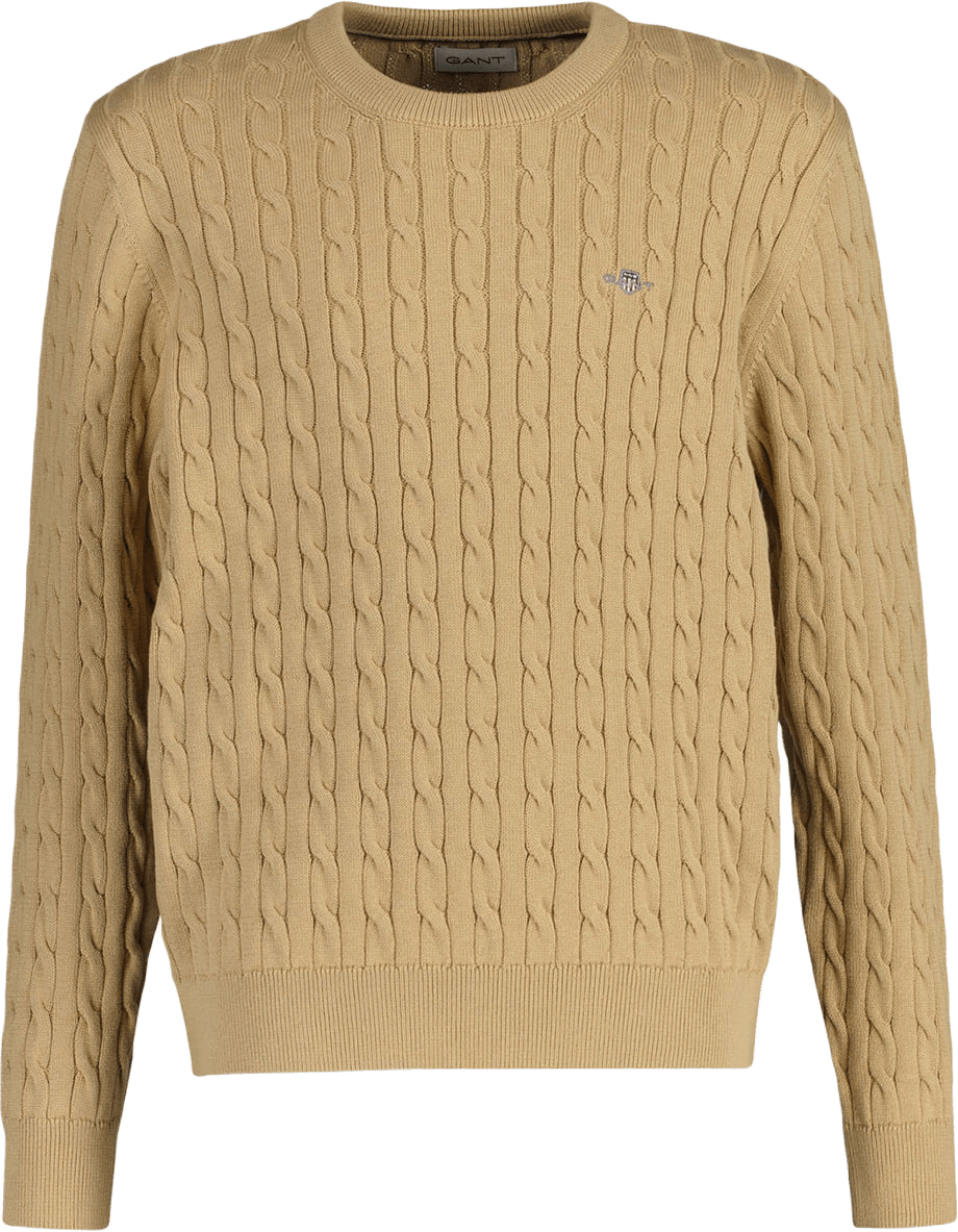 Gant Knitwear Shield Cotton Cable C-Neck
