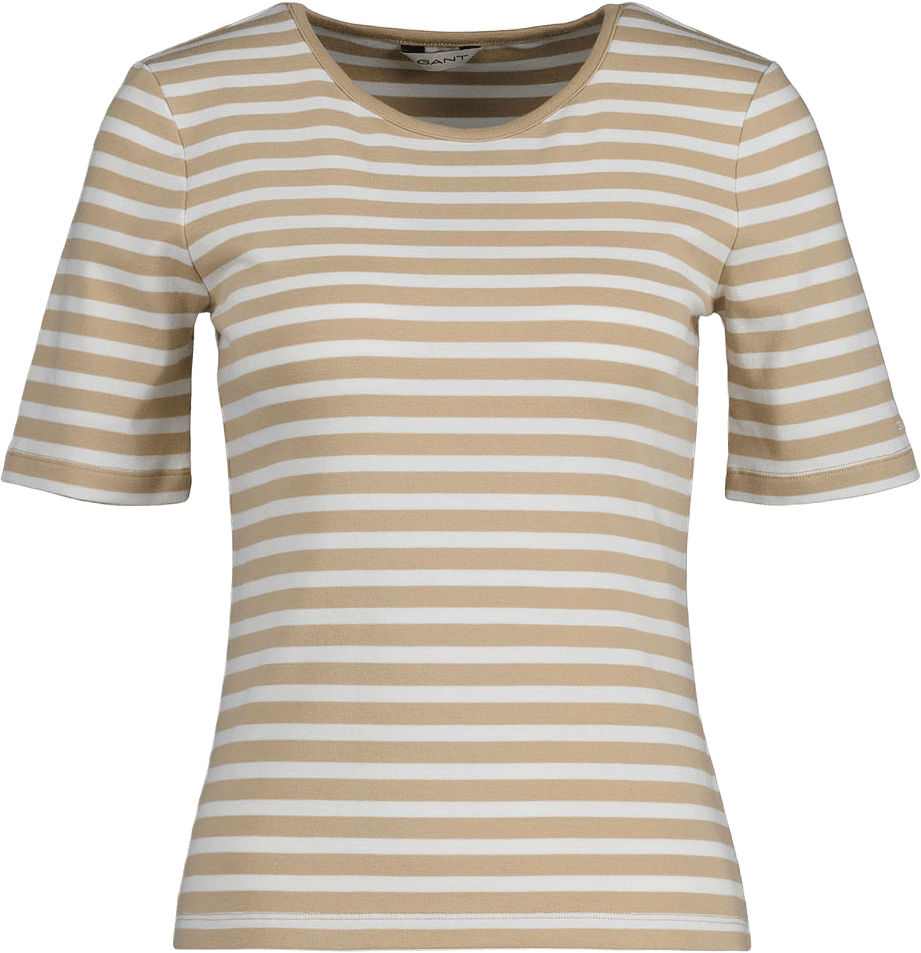 Jersey Slim Striped 1X1 Ribbed Ss T-Shirt