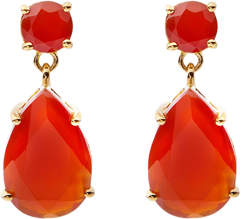 Stone drop pendant
