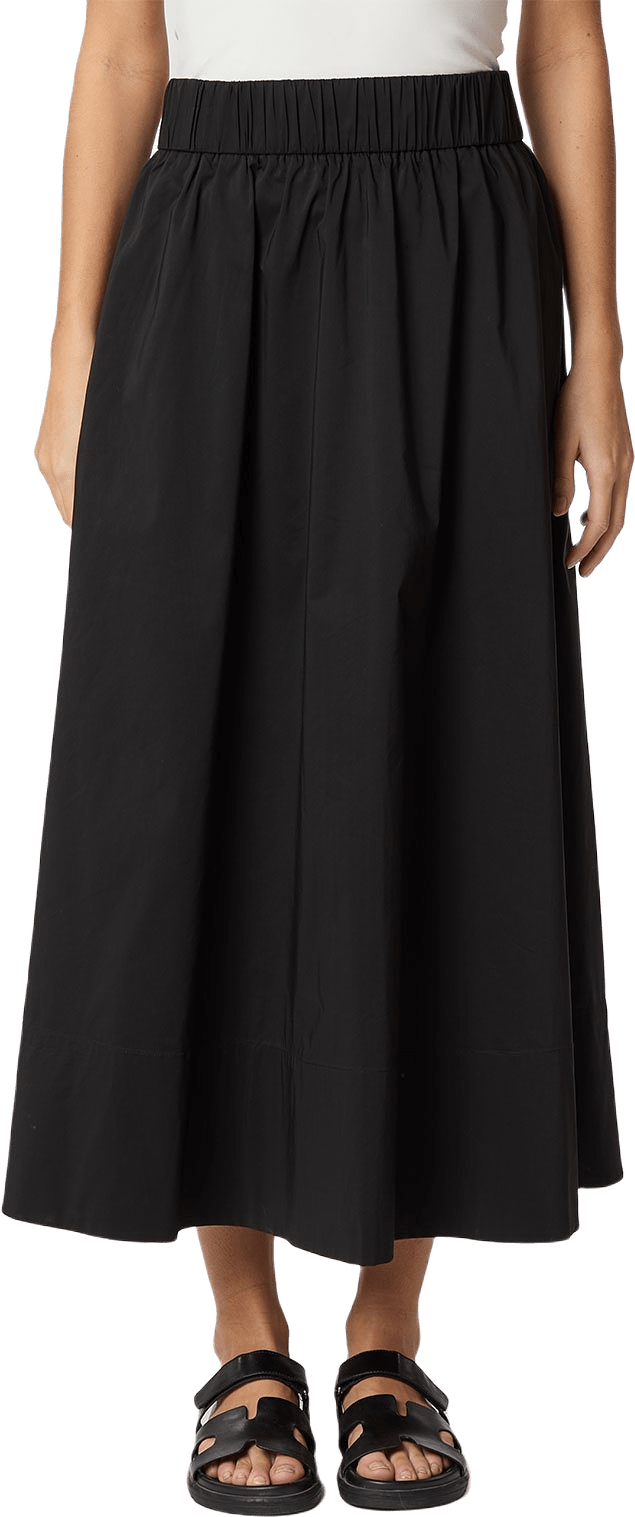 Yara Long Poplin Skirt