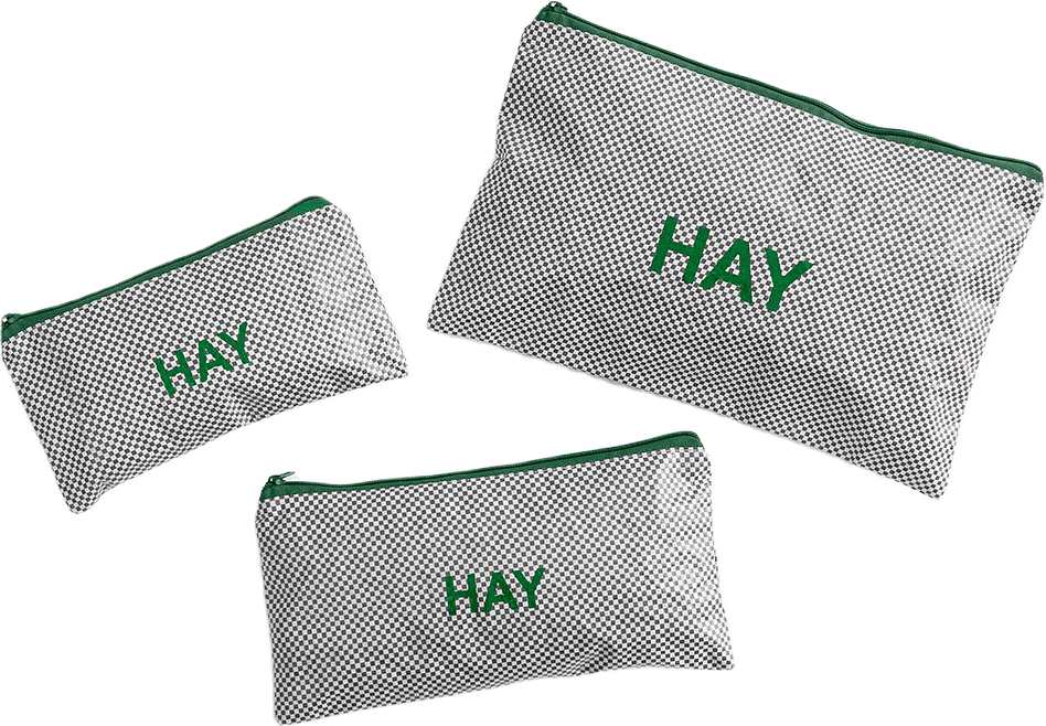 Candy Mono Wash Bag Flat Set of 3