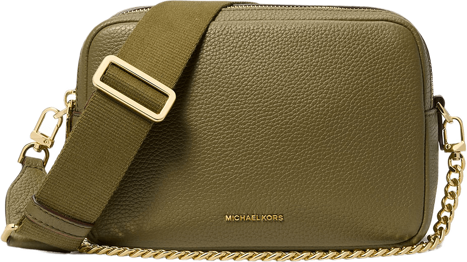 Bryant Medium Pebbled Leather Camera Crossbody Bag