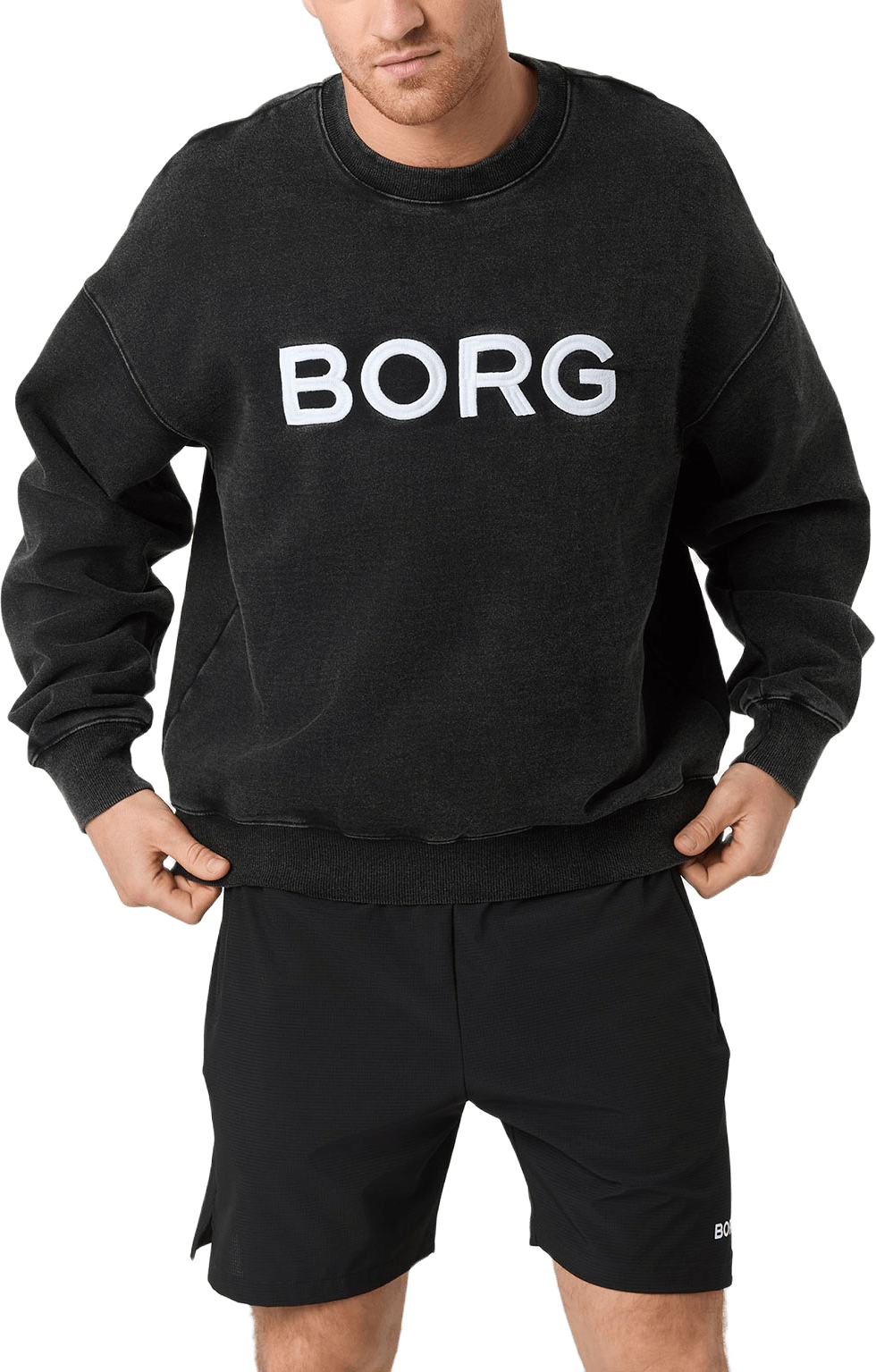 Borg Oversized Logo Sweatshirt
