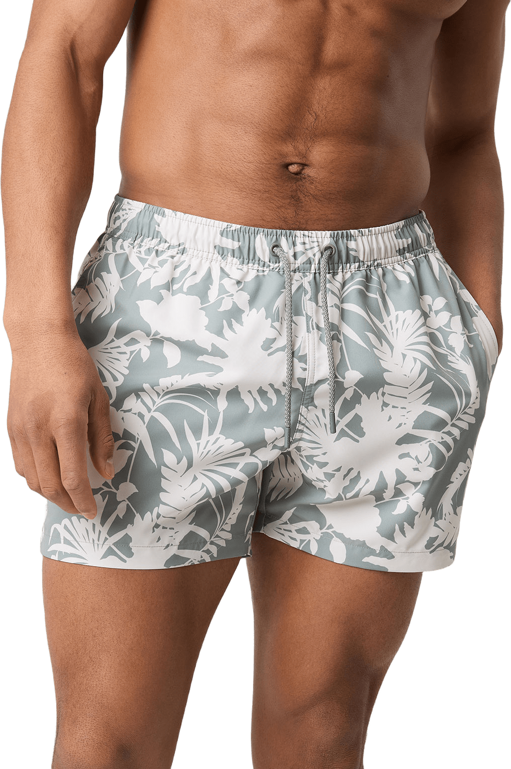 Borg Print Swim Shorts