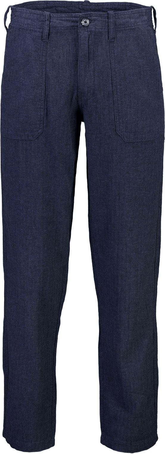 Linen blend herringbone pants