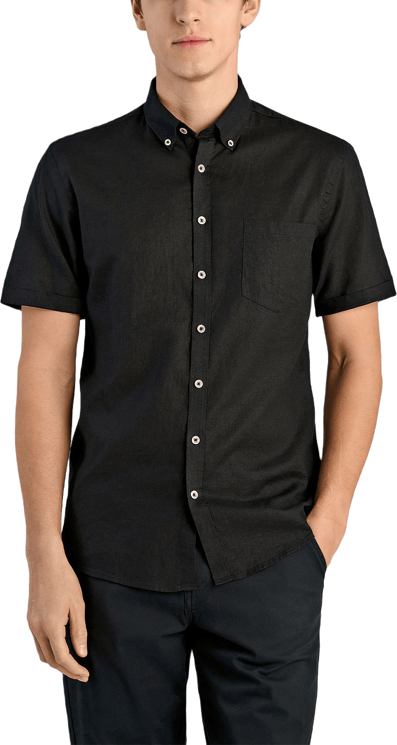 Cotton/linen shirt S/S