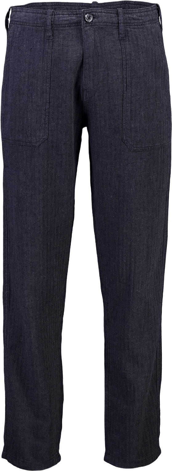 Linen blend herringbone pants