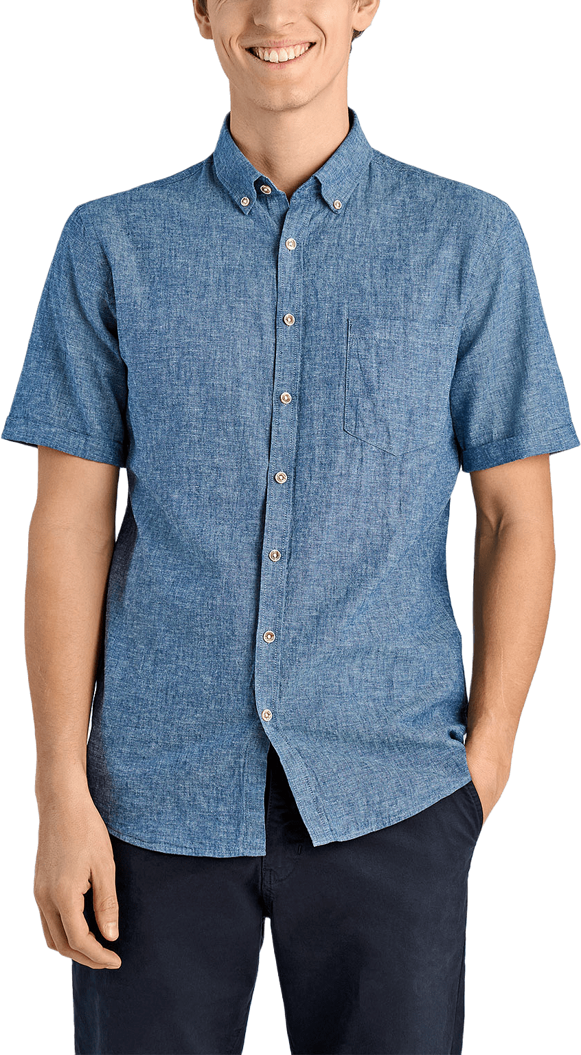 Cotton/linen shirt S/S