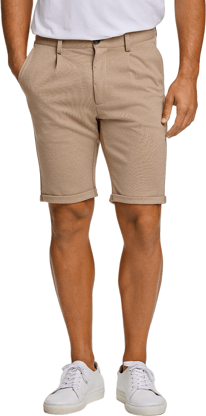 Pleated shorts
