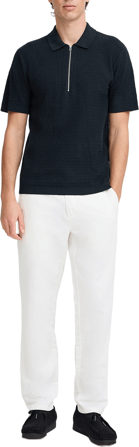 Cfjoe Ss Structured Polo Knit Pullover