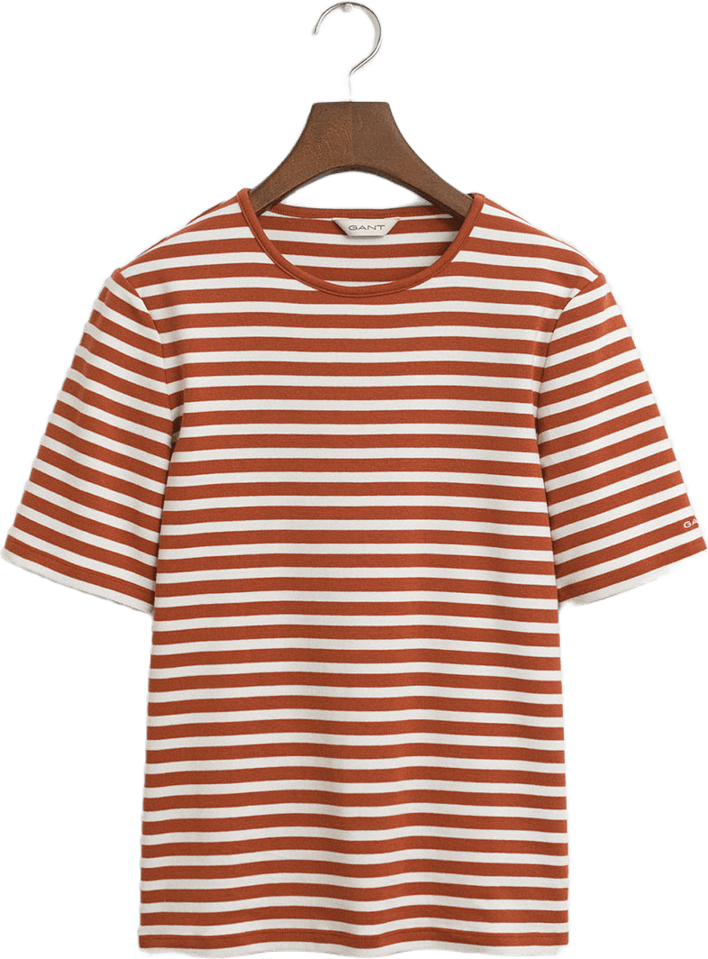 Jersey Slim Striped 1X1 Ribbed Ss T-Shirt
