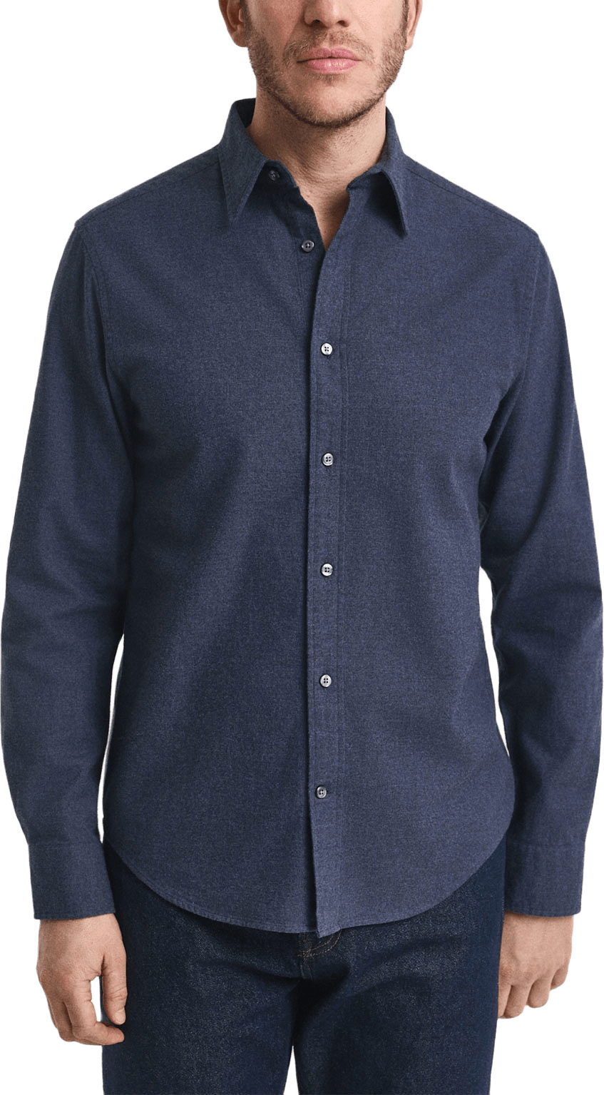 Reg Flannel Melange Shirt