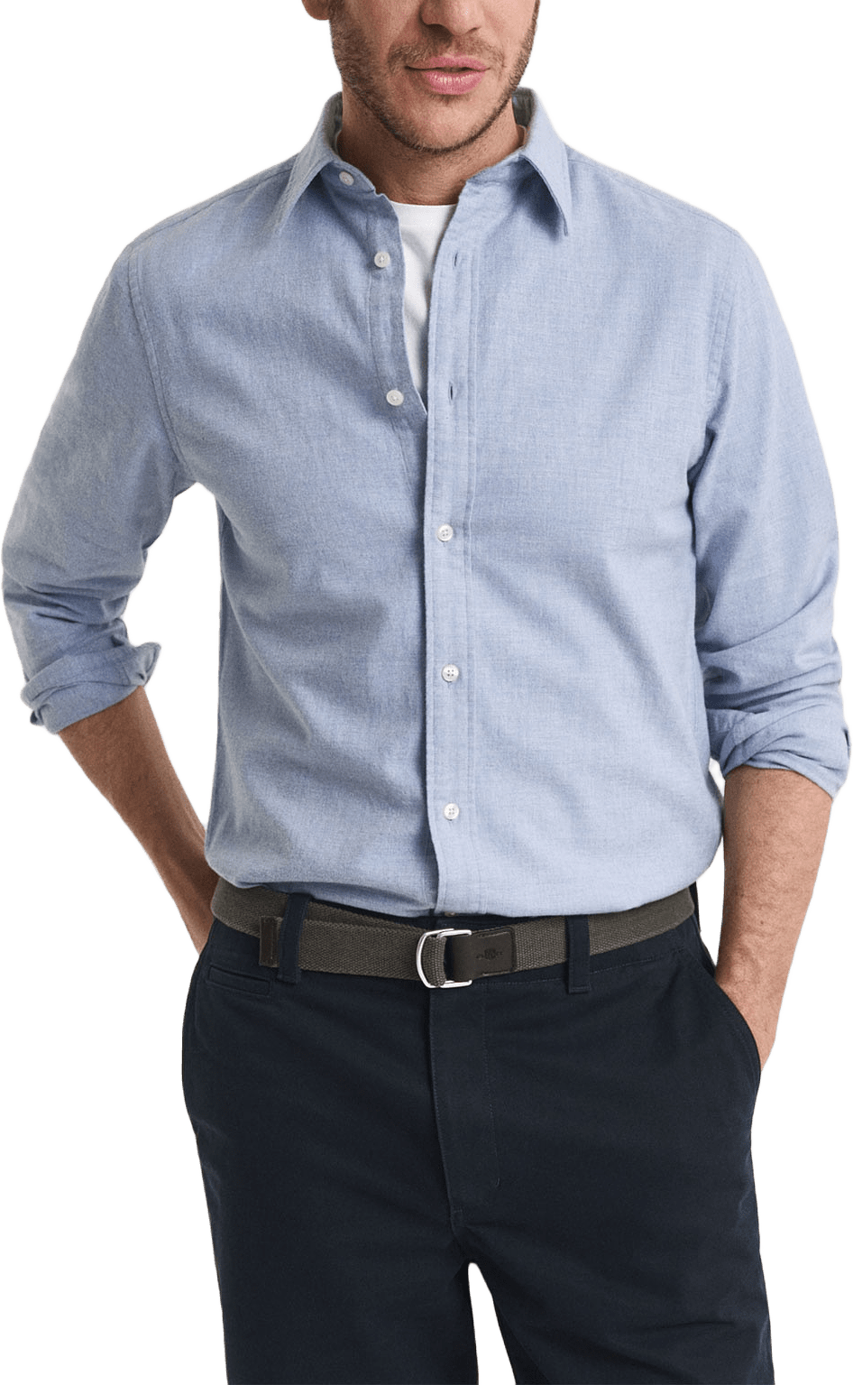 Reg Flannel Melange Shirt