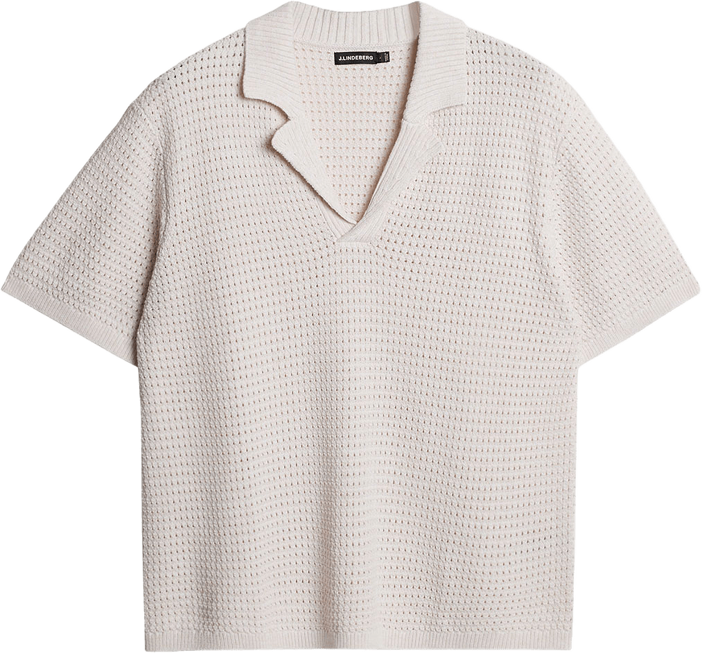 Ethan Open Collar Knit Polo