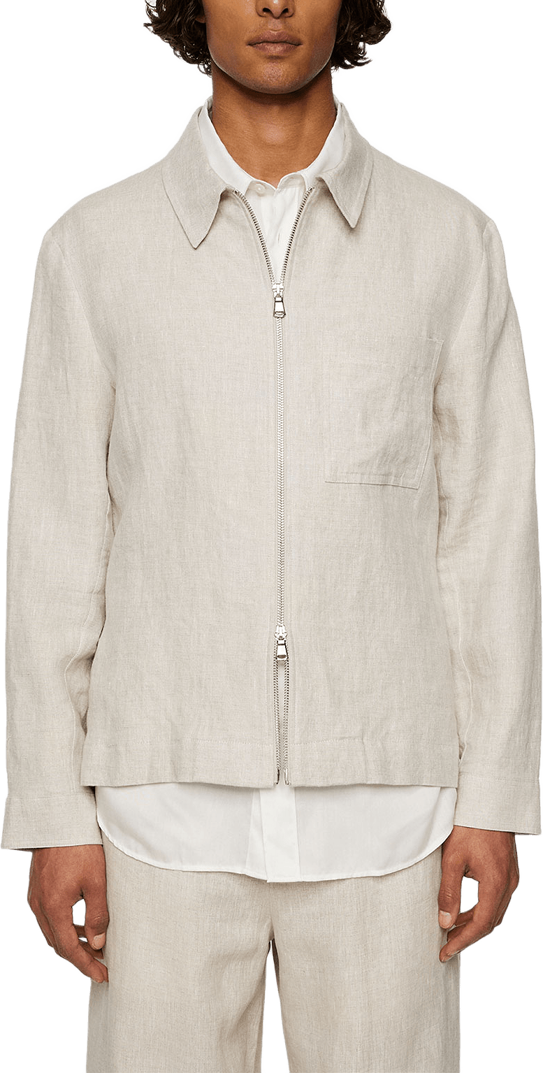 Julius Drape Linen Overshirt