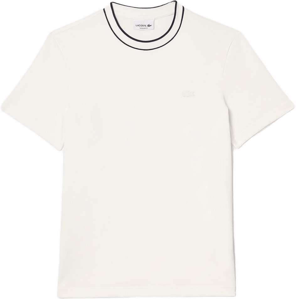 Stretch Piqué Stripe Collar T-shirt