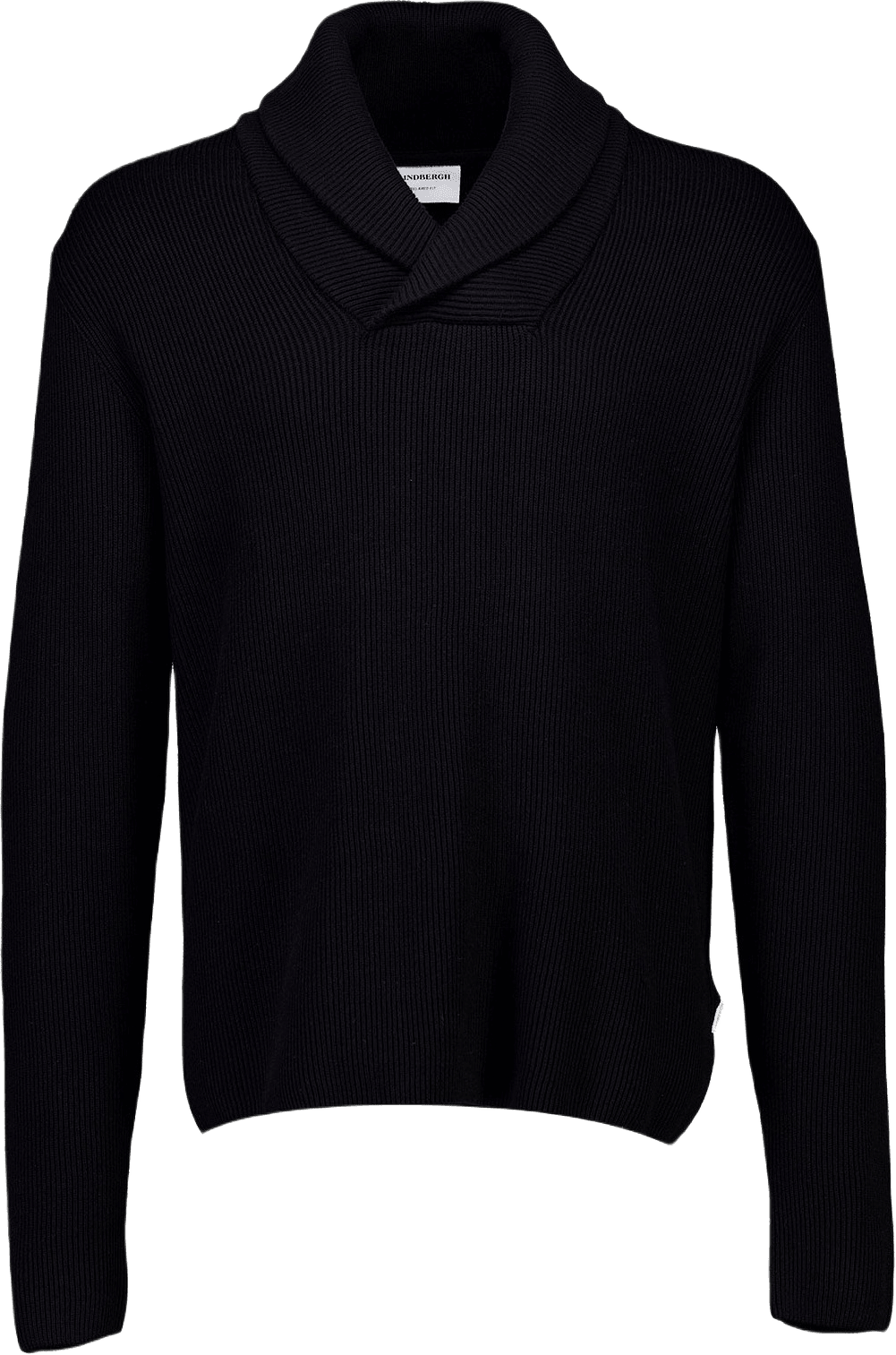 Shawl Collar Rib Knit