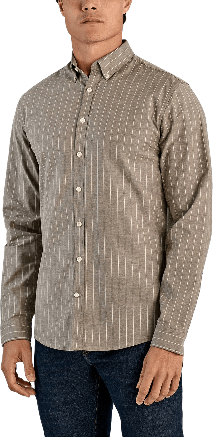 Striped Superflex Oxford L/S