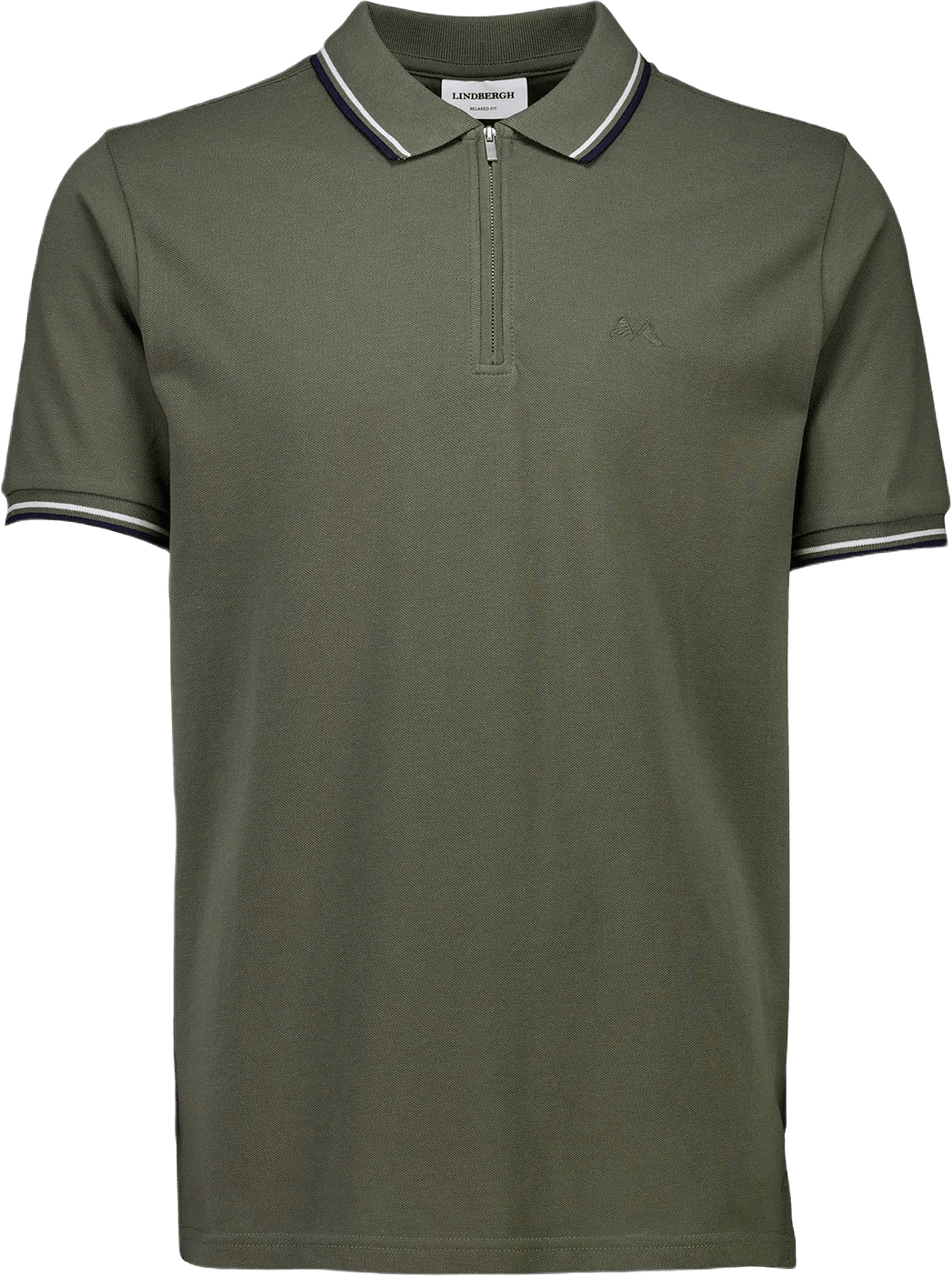 Polo shirt w. zip neck