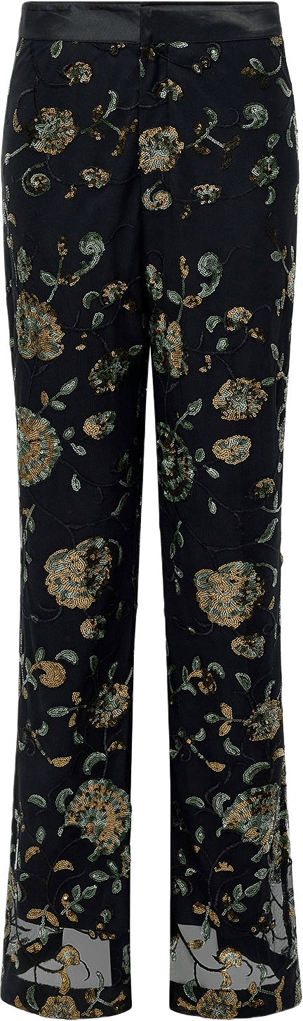 Roshene Sequin Flare Trousers