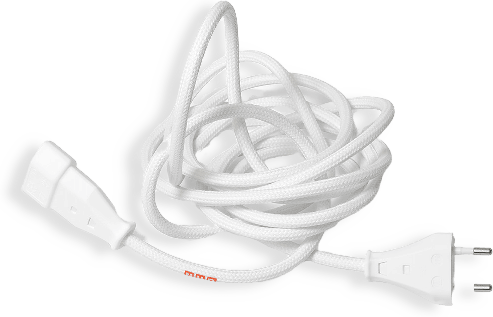 Förlängningssladd Textilkabel 3m