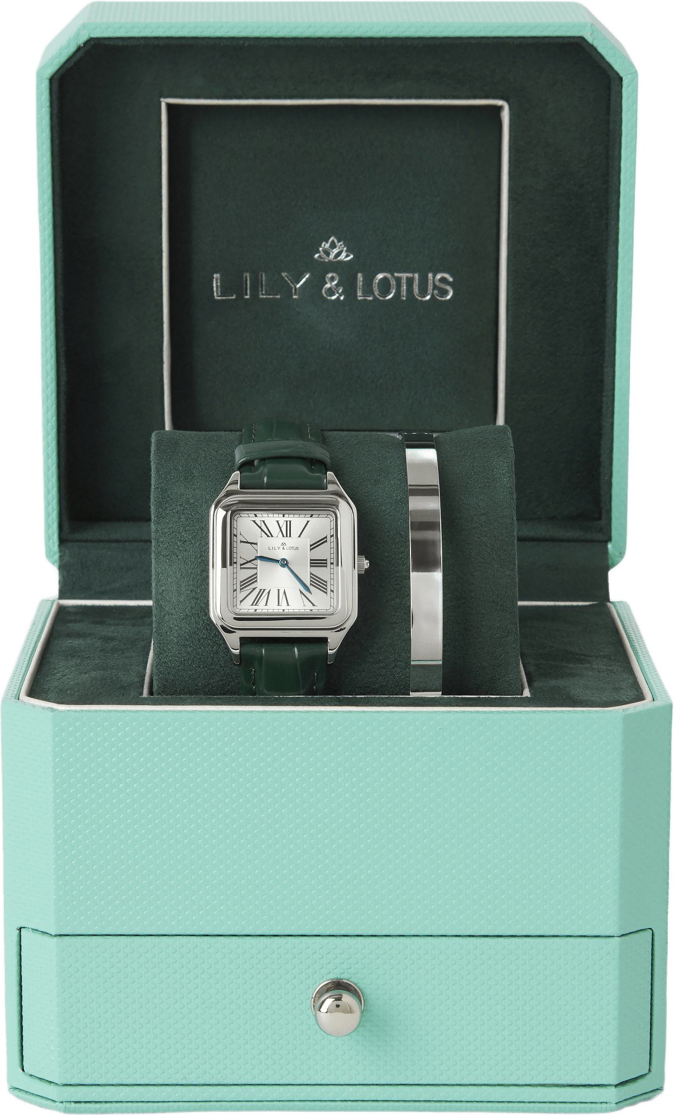Klocka med läderarmband CM-220907