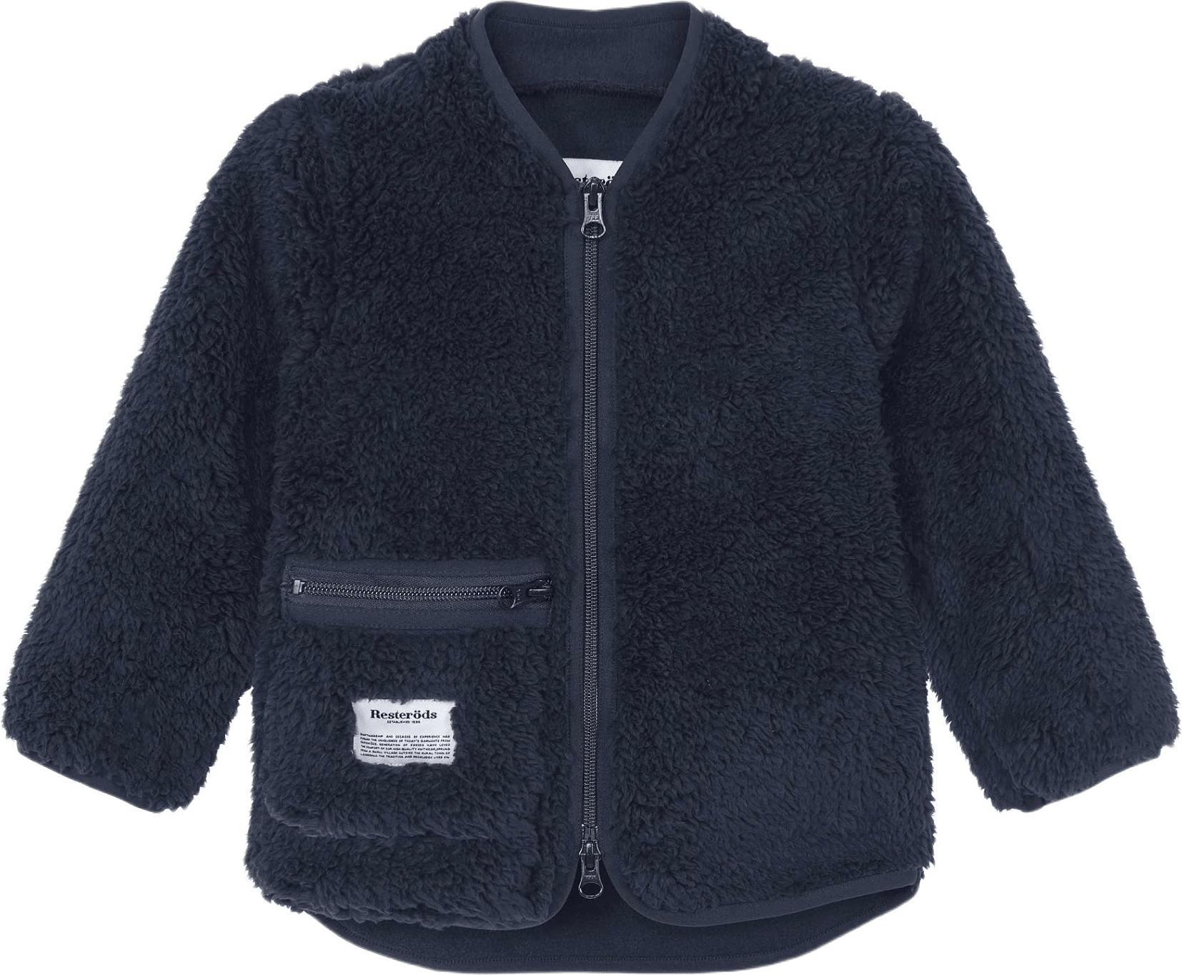 Återvunnen Polyester, Fleece Jacka "kids", Svart