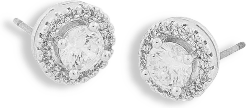 Lou Round Stone Earring