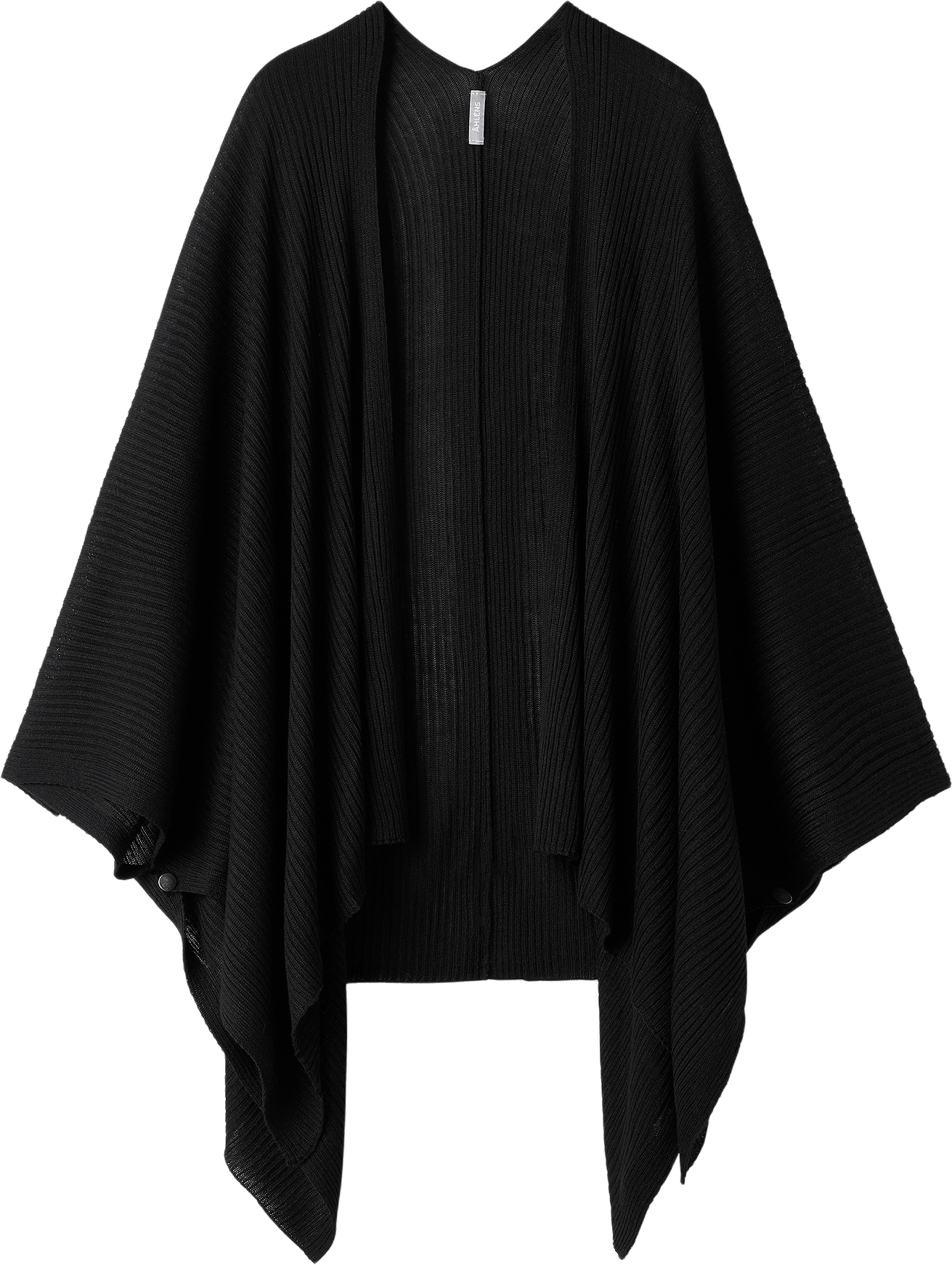 Ribbstickad poncho CLEO
