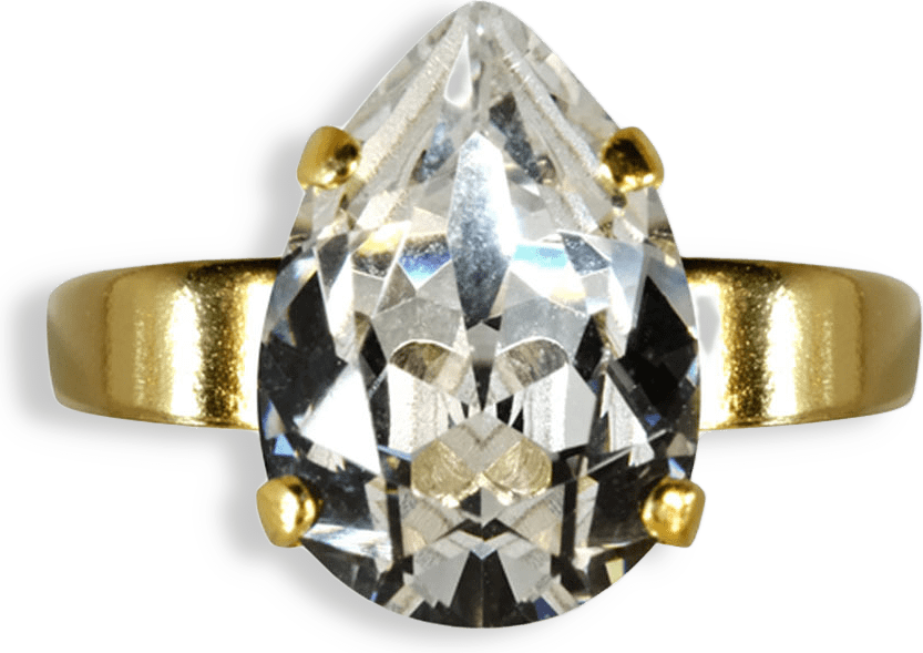 Mini Drop Ring Crystal