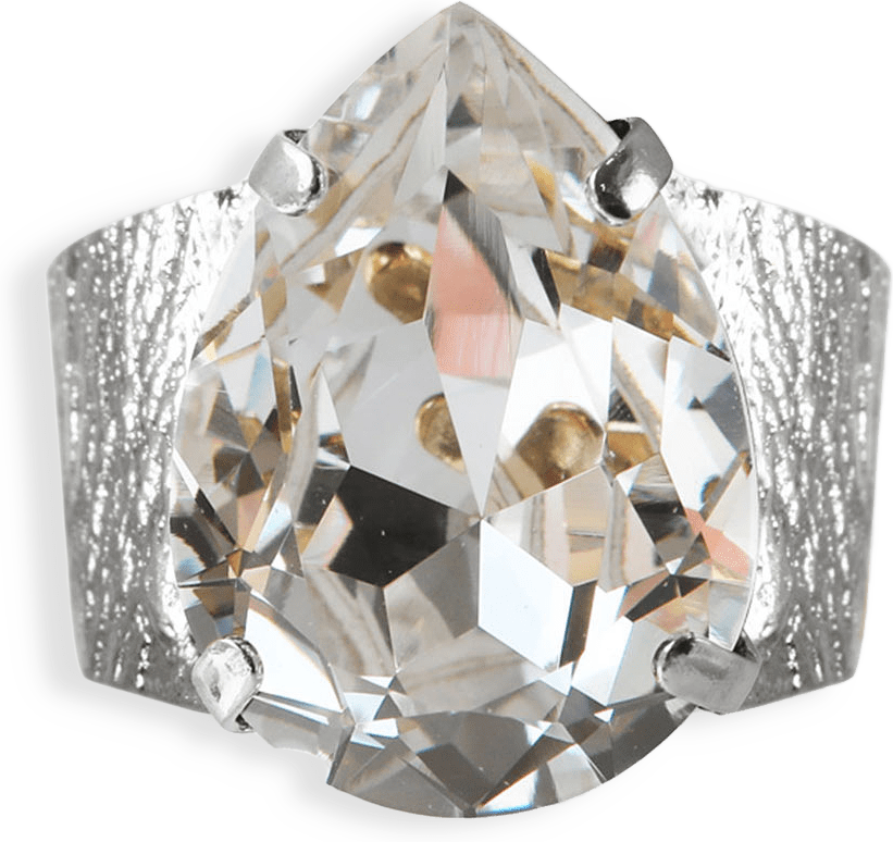 Classic Drop Ring Crystal
