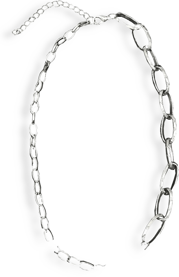 Halsband Med Kedja I Olika Tjocklek