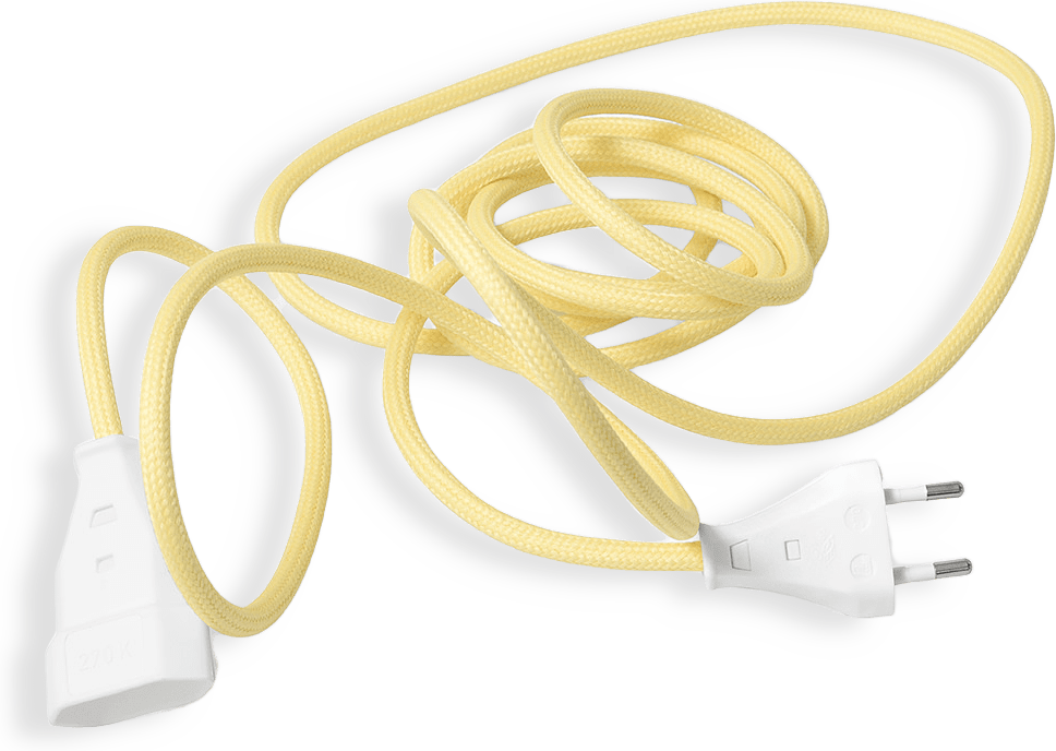 Förlängningssladd Textilkabel 3m