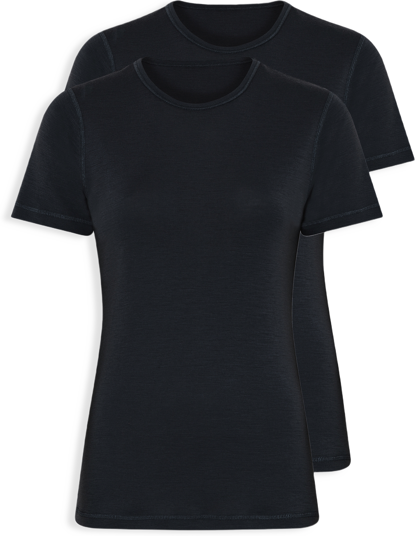 2-pack 100% Merinoull, T-shirt, Marinblått