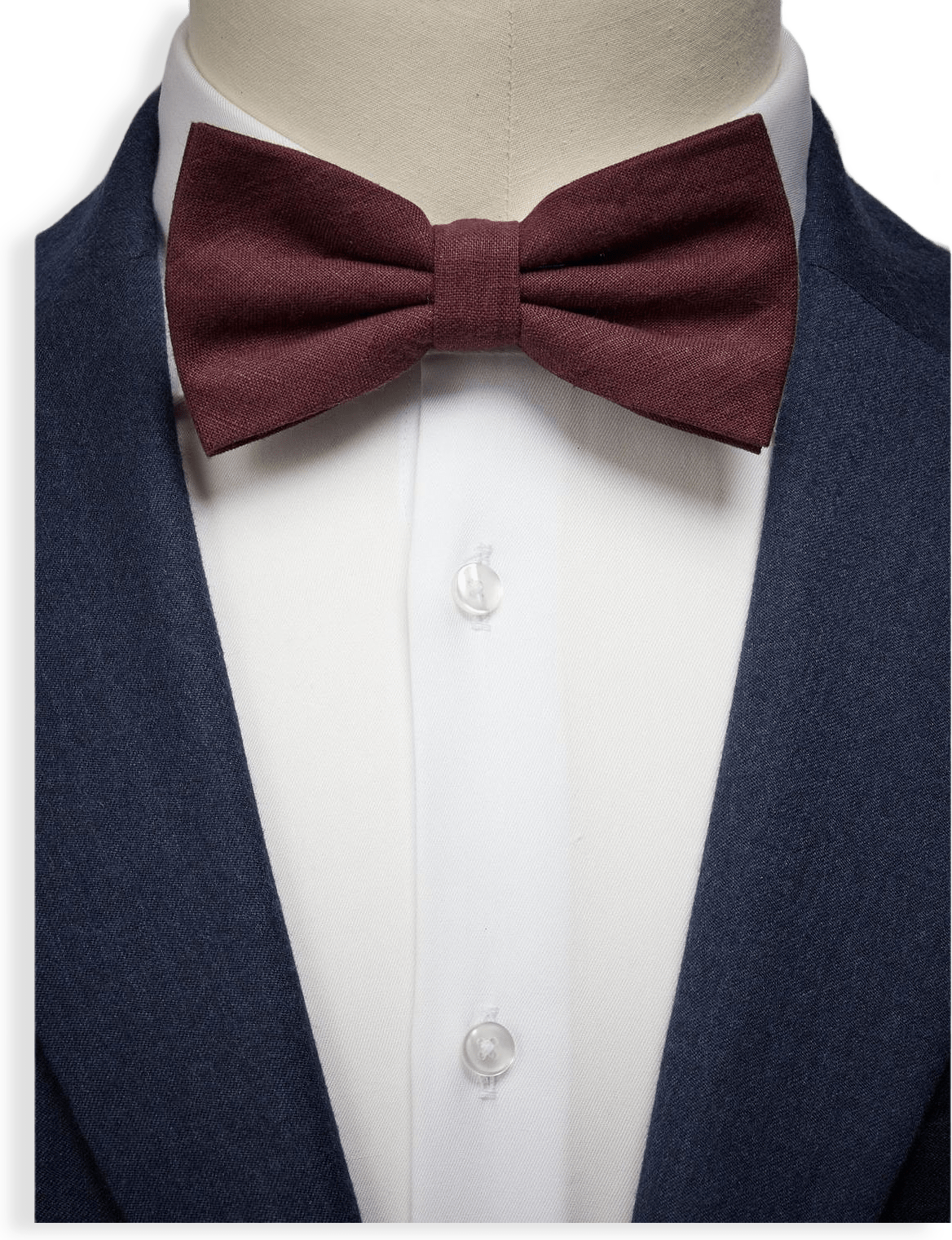 Beige Bow Tie Linen