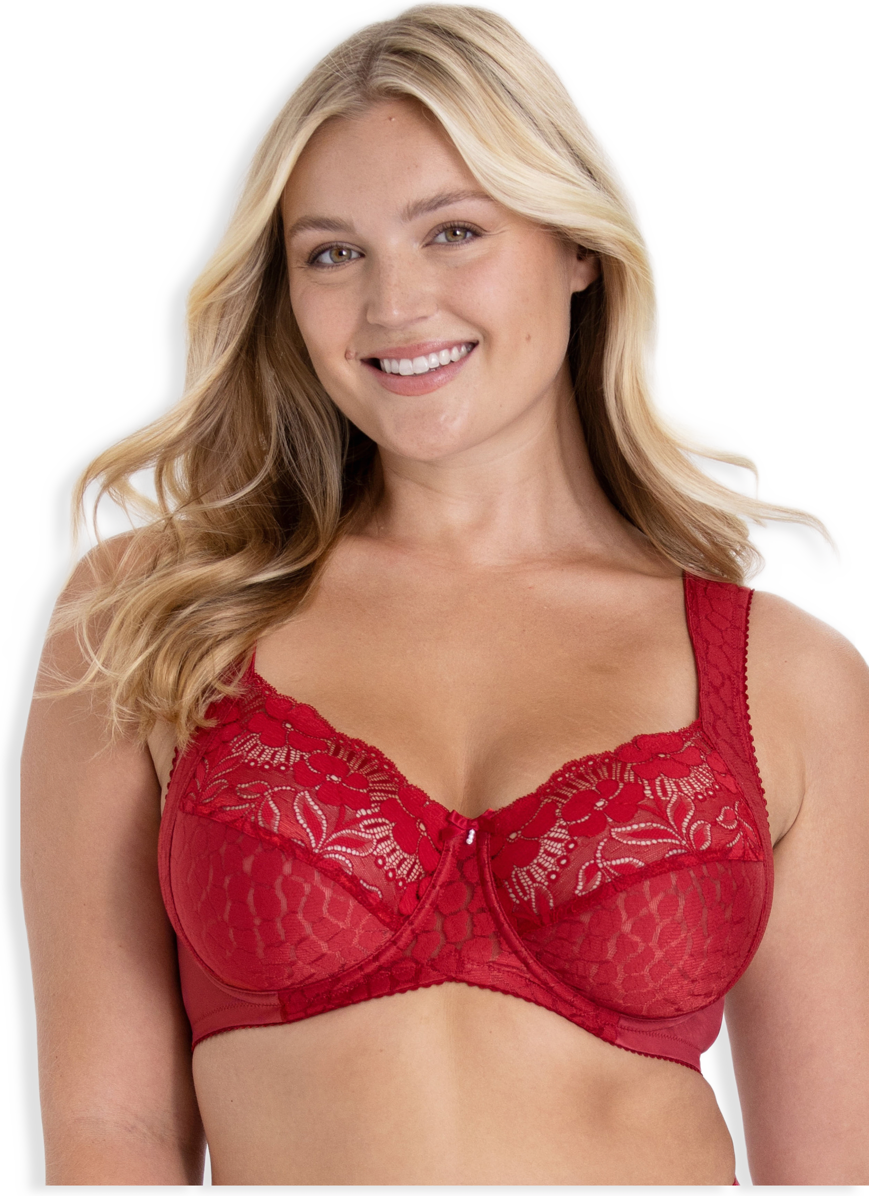 Jacquard And Lace Bh Med Bygel