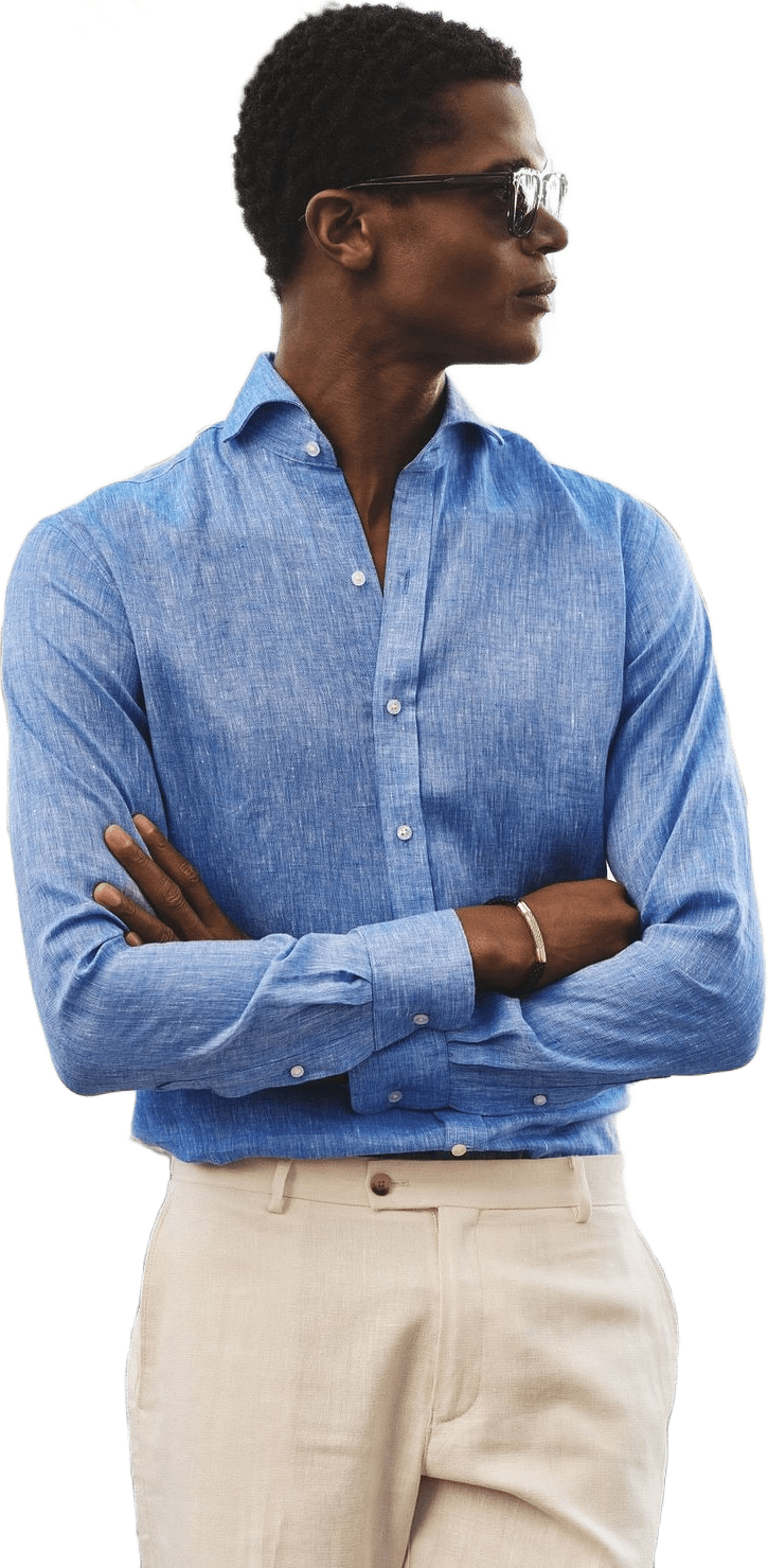 Linen Solid Smart Shirt (adonis)