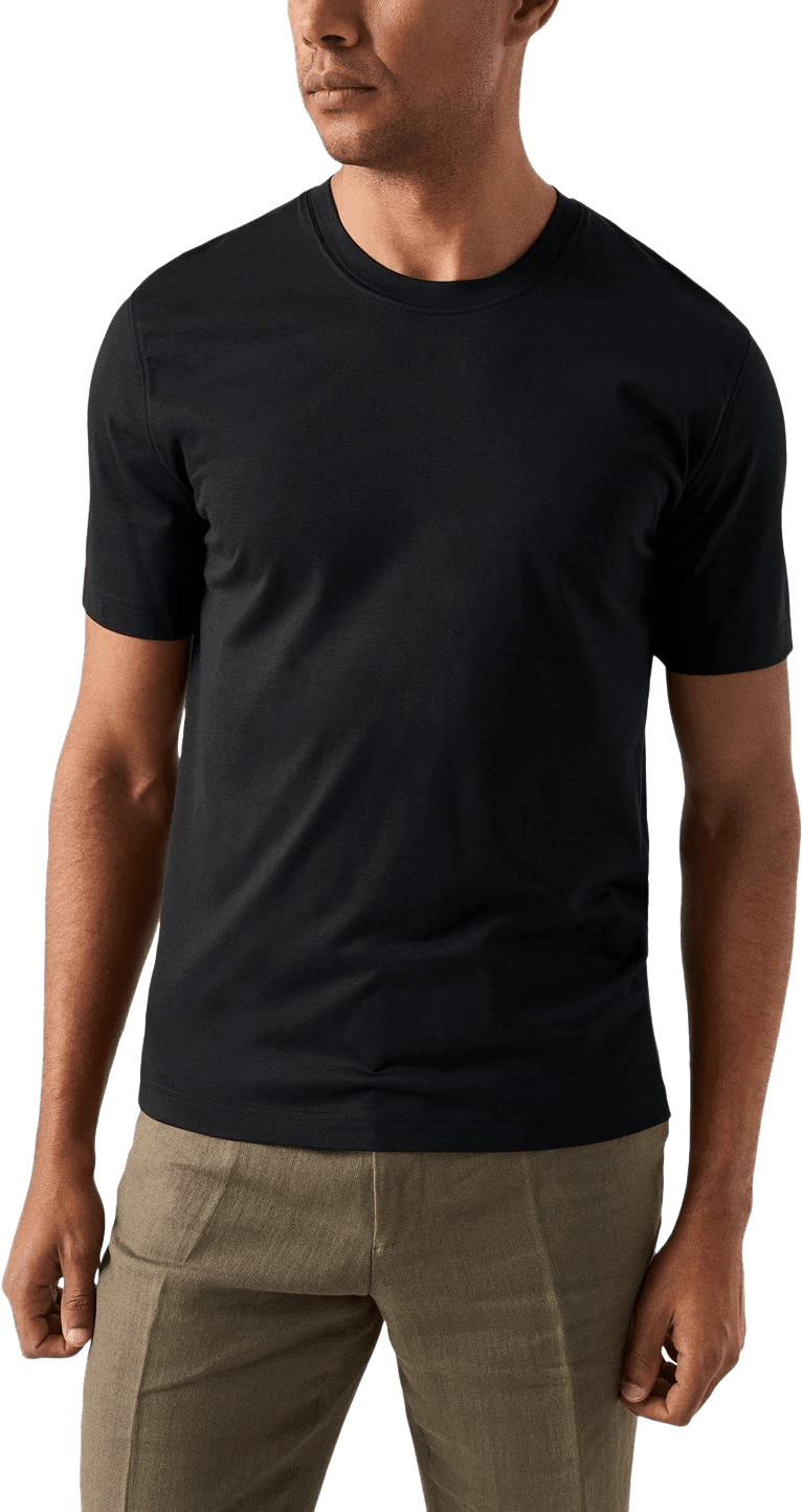 T-shirt I Bomull Och Siden