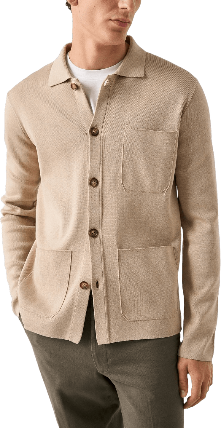 Stickad Overshirt