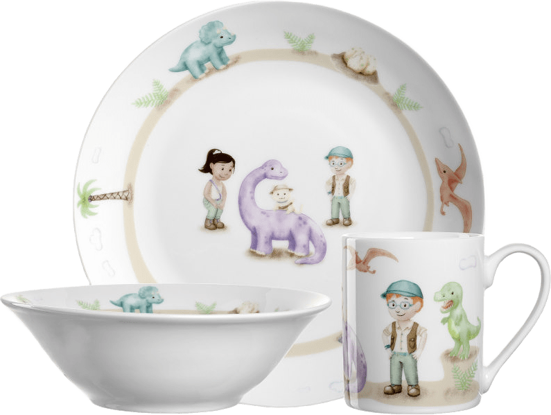 Bambini Avventura Barnservis 3 Delar