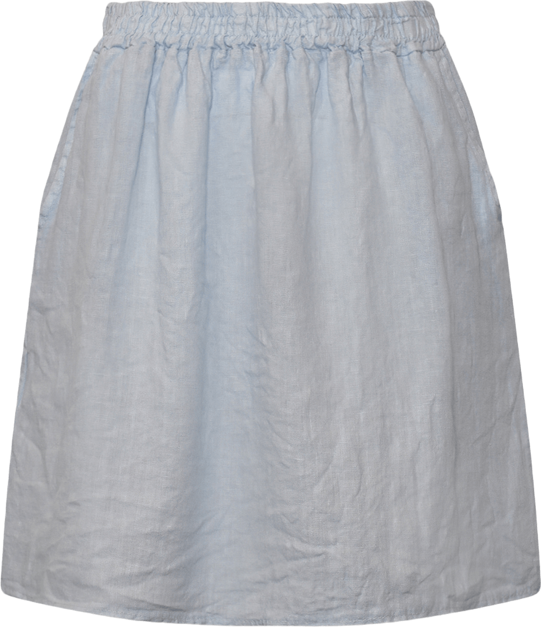 Hildur, Midi Skirt, Linen - Light Blue