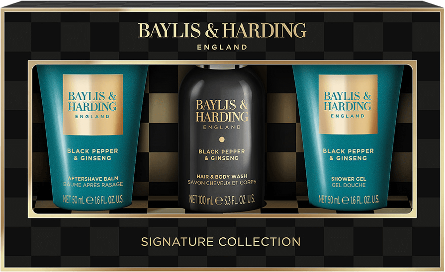 Black Pepper & Ginseng Men's Luxury Mini Trio Gift Set, från Baylis & Harding.