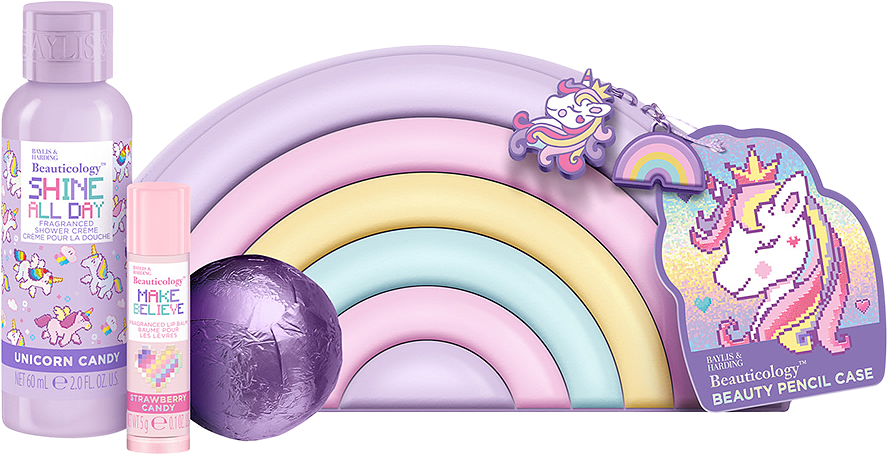 Beauticology Rainbow Pencil Case Gift Set, från Baylis & Harding.