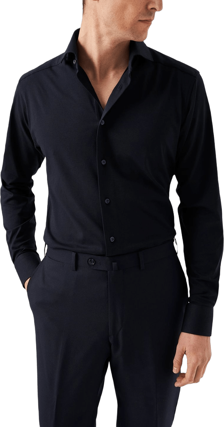 Bomullsskjorta Med Fyrvägsstretch Slim Fit