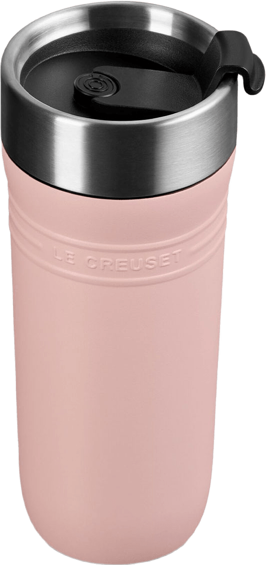 Termokopp 350ml Shell Pink, från Le Creuset, i färgen Shell Pink.
