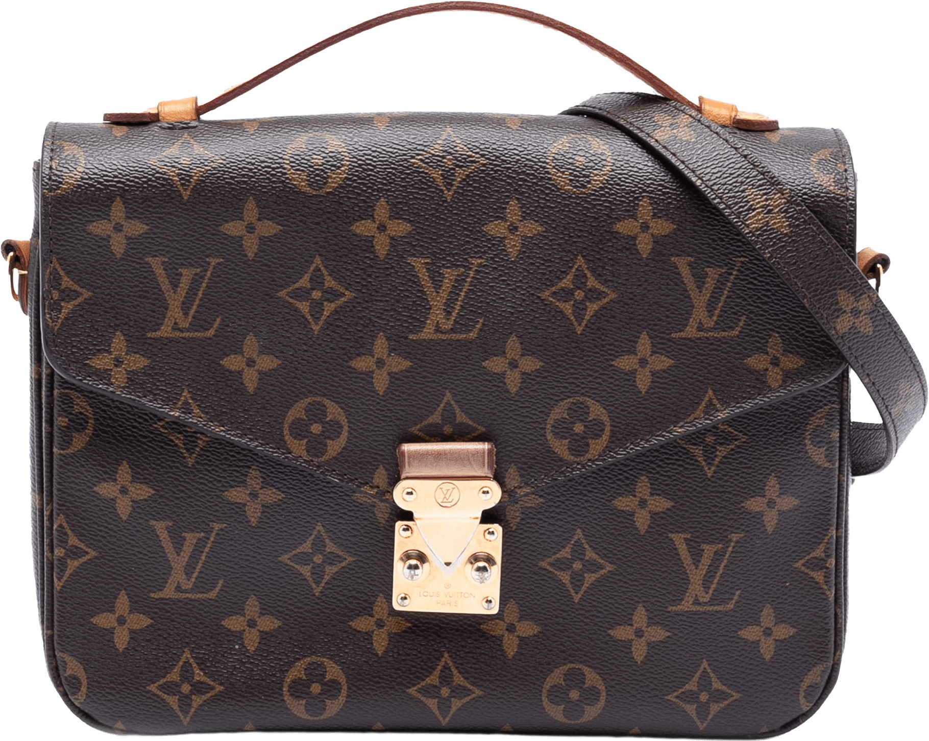 Louis Vuitton Monogram Pochette Metis, från Luxclusif, i färgen brown.