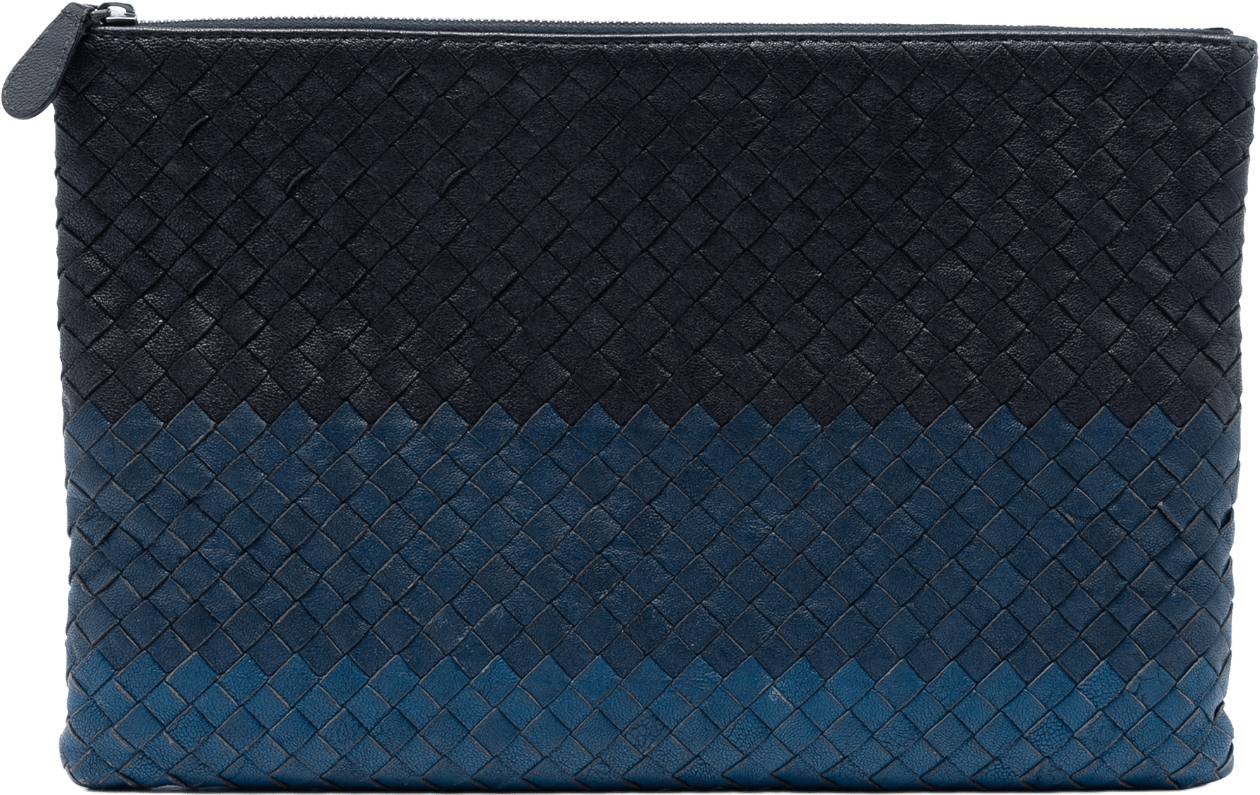 Bottega Veneta Bicolor Nappa Intrecciato Clutch, från Luxclusif, i färgen black.