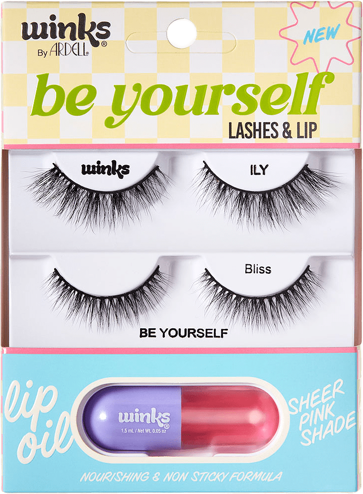 Winks Be Yourself ILY + Bliss Lashes & Lip Kit