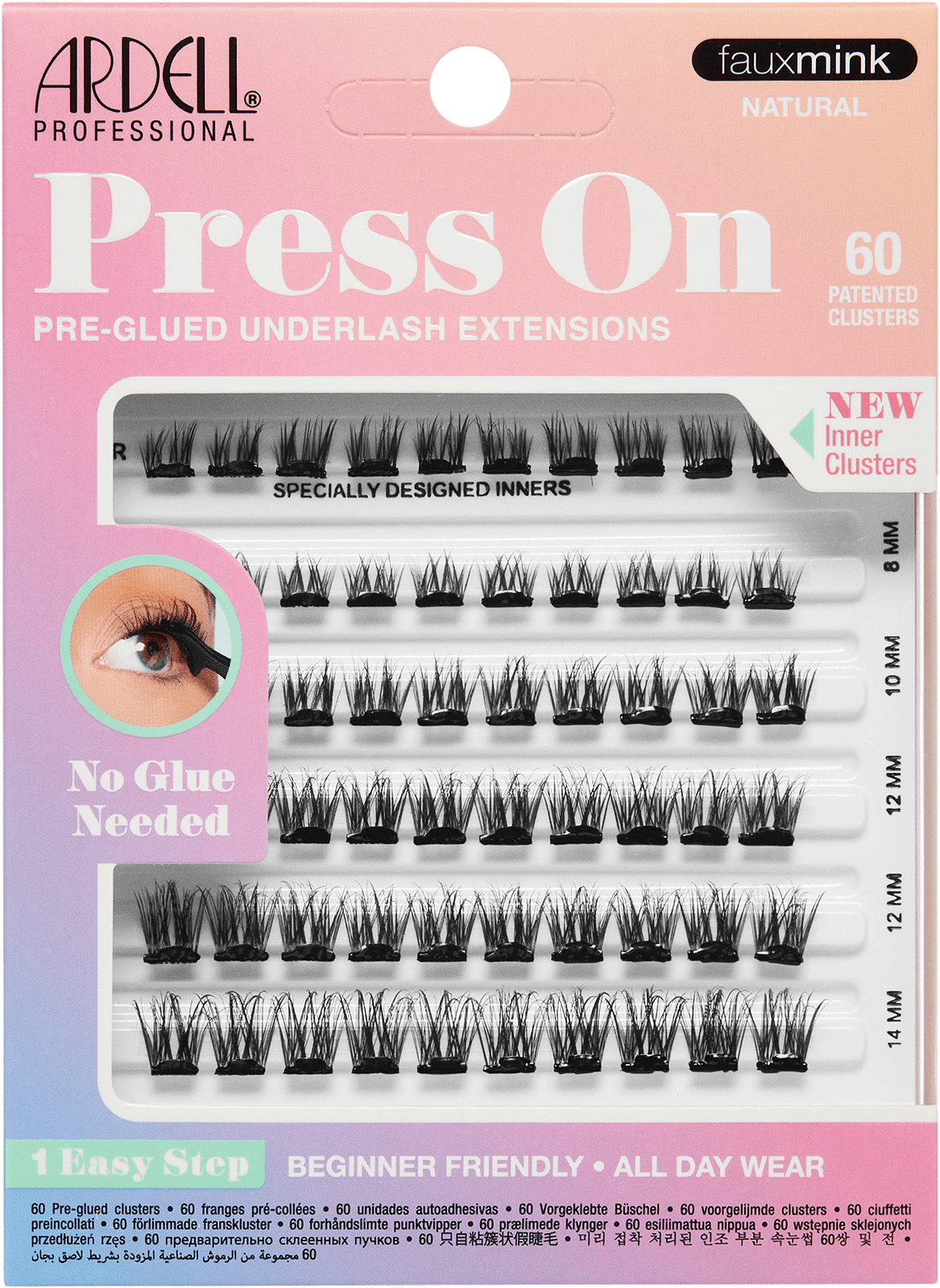 Press On Faux Mink Natural Multipack, från Ardell, i färgen Faux Mink Natural.